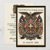 消防士 招待状 (正面/裏面)