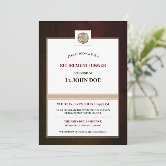 消防士 招待状 (スタンド正面)