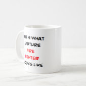 消防士、未来 コーヒーマグカップ (正面左)