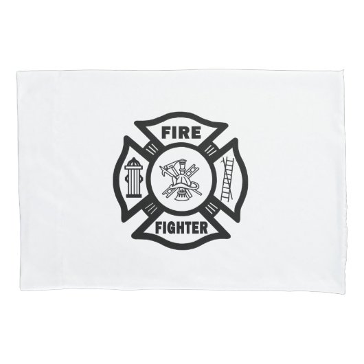 消防士 枕カバー (正面)