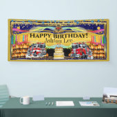 消防士 横断幕 (トレードショー)