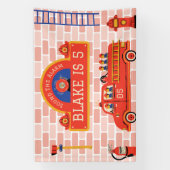 消防士 横断幕 (縦)