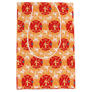 消防士 消防レスキュー マルテーゼクロス 消防 ミディアムペーパーバッグ