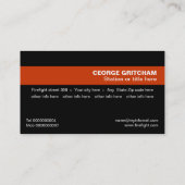 消防士/消防士の目を引く名刺 名刺 (裏面)