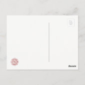 消防士/消防署はがき ポストカード (裏面)