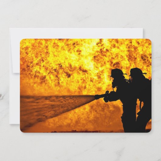 消防士・消防署長の引退者 招待状 (裏面)