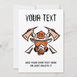 消防士。消防署。ギフトアイデア 招待状