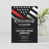 消防士 消防署 退職パーティー 招待状 (スタンド正面)