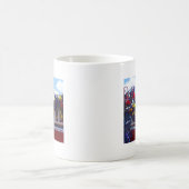 消防士 – 消防車のヘルメット コーヒーマグカップ (中央)