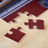 消防士 – 消防車のヘルメット ジグソーパズル (側面)