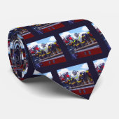 消防士 – 消防車のヘルメット ネクタイ (ロール)