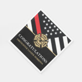 消防士 消防隊員 消防学校 卒業 スタンダードランチョンナプキン (角)