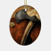 消防士-火の斧 セラミックオーナメント (右)