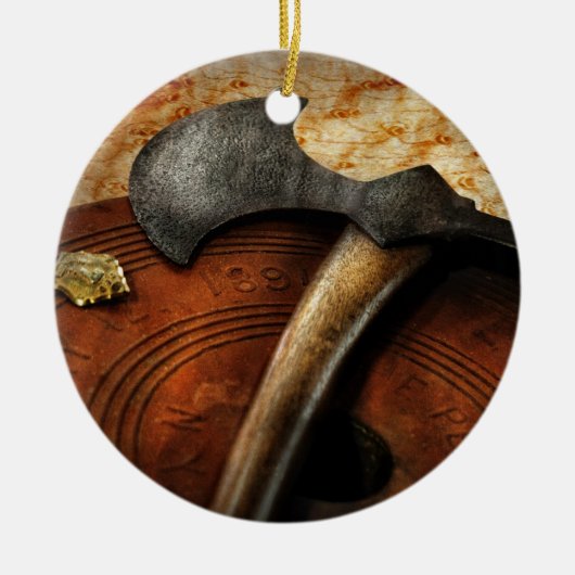 消防士-火の斧 セラミックオーナメント (正面)