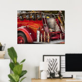 消防士 – 火災の準備ができている ポスター (ホームオフィス)