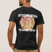 消防士-私達のものをあなたのを救うために破裂させること Tシャツ (裏面)
