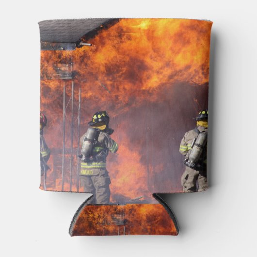 消防士 缶クーラー (正面)