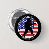 消防士 缶バッジ (正面&裏面)