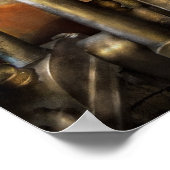 消防士 – 蒸気ボイラー ポスター (角)