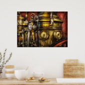 消防士 – 蒸気ボイラー ポスター (キッチン)