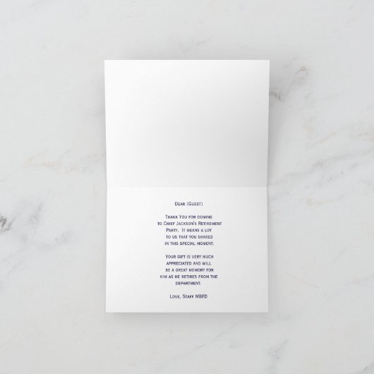 消防士 薄い赤線 感謝カード (内部)