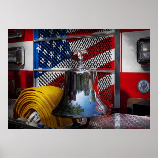 消防士 – 赤ホット ポスター (正面)