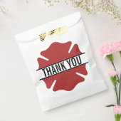 消防士 赤ロゴ シンボル ありがとう フェイバーバッグ (封をした状態)