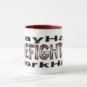 消防士 – 遊懸命/作業懸命マグ マグカップ (中央)