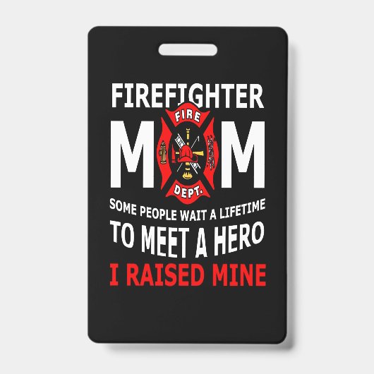消防士 | Fire fighter Mom Some People バッジ (正面)