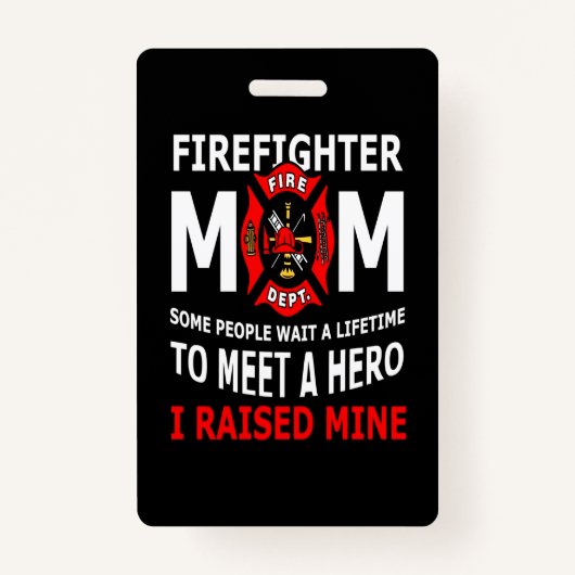 消防士 | Fire fighter Mom Some People バッジ (正面)
