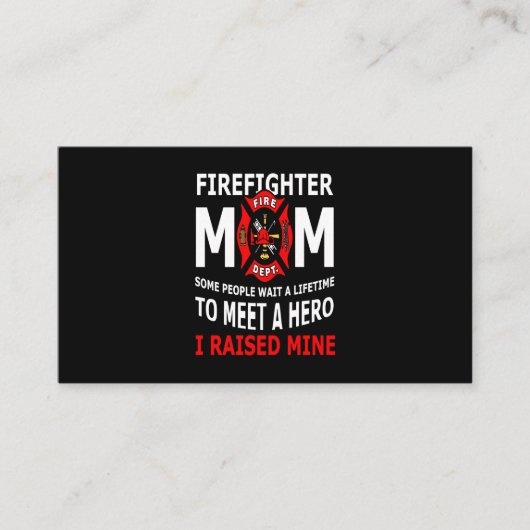 消防士 | Fire fighter Mom Some People 名刺 (正面)