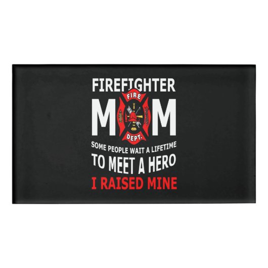 消防士 | Fire fighter Mom Some People 名札 (正面)