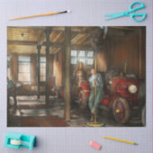 消防士- firebell 1922年に答えること 薄葉紙 (クラフト)