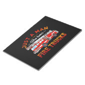 消防士 | Just Man Love Love A Fire Trucks ノートパッド (アングル)