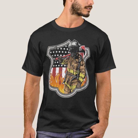 消防士 Tシャツ (正面)
