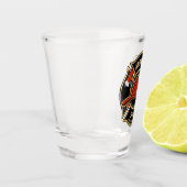 消防士ADD NAME消防局部バッジ ショットグラス (左)