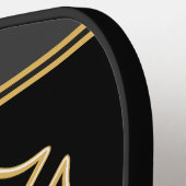 消防士ADD NAME消防局部バッジ ピックルボールラケット (左詳細)