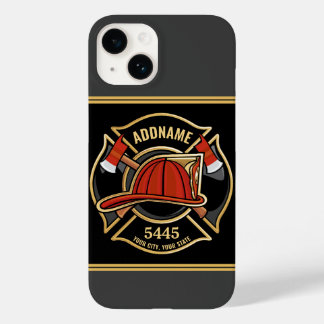 消防士ADD NAME消防局部バッジ Case-Mate iPhone 14ケース