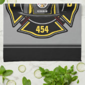 消防士ADD NAME消防部救助チーム キッチンタオル (折り畳み)