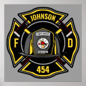 消防士ADD NAME消防部救助チーム ポスター (正面)