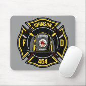 消防士ADD NAME消防部救助チーム マウスパッド (マウス)