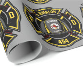 消防士ADD NAME消防部救助チーム ラッピングペーパー (ロールコーナー)