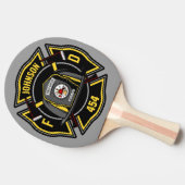 消防士ADD NAME消防部救助チーム 卓球ラケット (横)