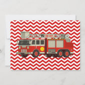 消防士Any Age誕生日（写真あり） 招待状 (裏面)