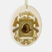 消防士AXシールドラウンドセラミックオーナメント セラミックオーナメント (右)