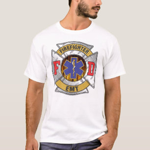 消防士EMT Tシャツ