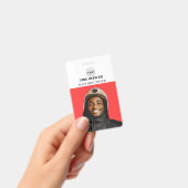 消防士IDフォトシンプルロゴのバッジ バッジ (手持ち)