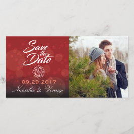 消防士Save the Date 8"x4"フォトカード セーブザデート