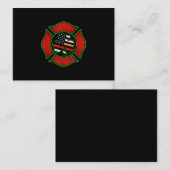 消防士St patricks dayアイリッシュアメリカ国旗 名刺 (正面/裏面)