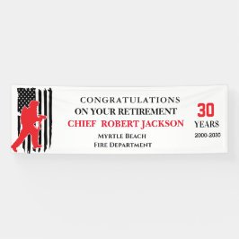 消防士USA赤線リタイアバナー 横断幕